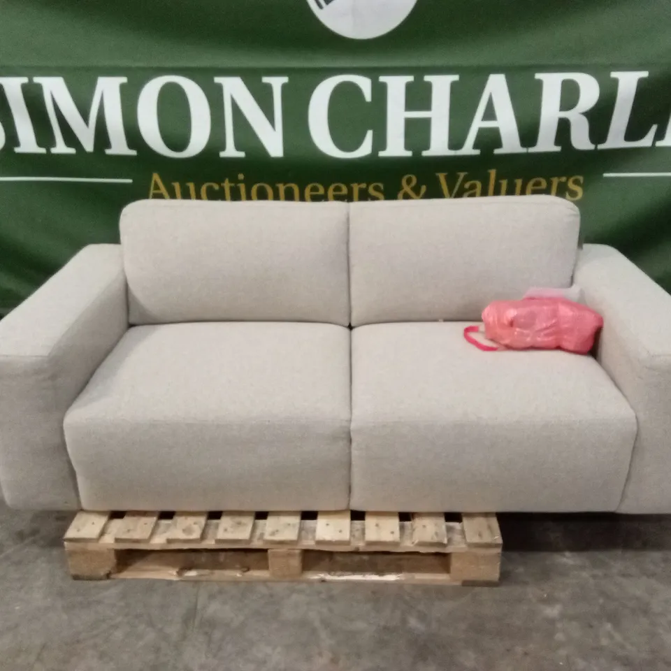 CORTES 3 SEATER FABRIC SOFA - NATURAL RRP £799