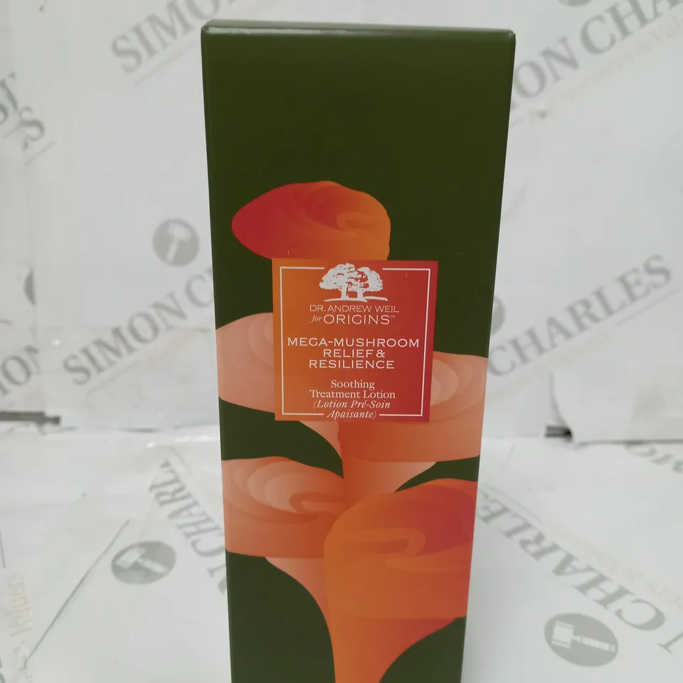 BOXED ORIGINS MEGA MUSHROOM RELIEF AND RESILIENCE SOOTHING TREATMENT LOTION 400ML