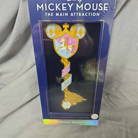 BOX OF APPROXIMATLEY 12 DISNEY MICKEY MOUSE THE MAIN ATTRACTION – PRINCE CHARMING REGAL CARROUSEL, LIMITED EDITION FIGURE (7/12), BOXED