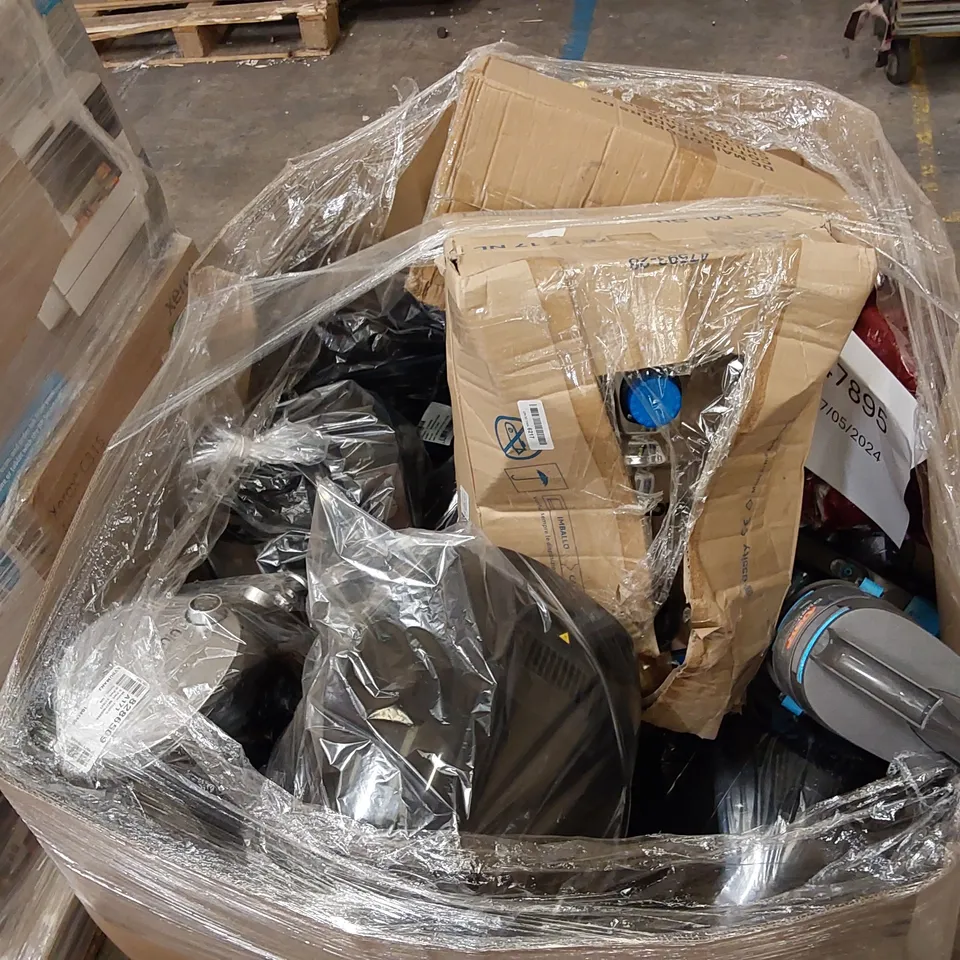 PALLET OF APPROXIMATELY 22 UNPROCESSED RAW RETURN HOUSEHOLD AND ELECTRICAL GOODS TO INCLUDE;