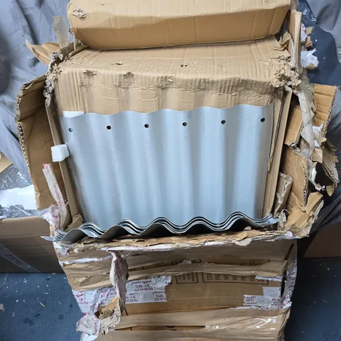 APPROXIMATELY 10 X CORRUGATED METAL SHEETS, ASSORTED
