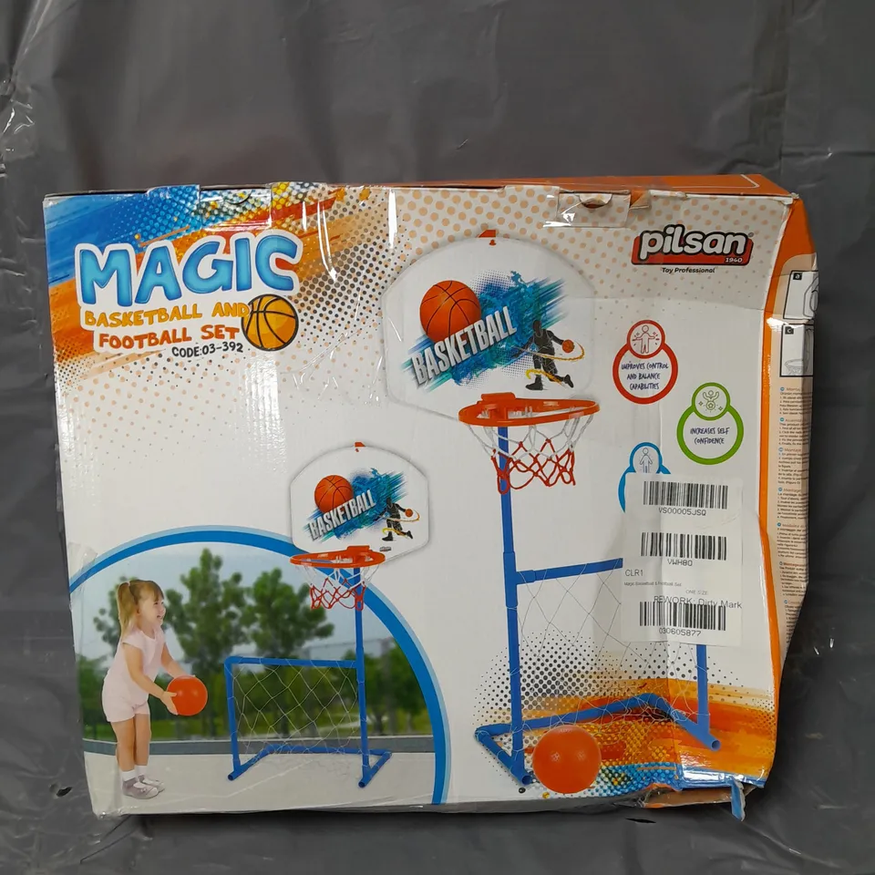 BOXED PILSON MAGIC BASKETBALL AND FOOTBALL SET RRP £19.99