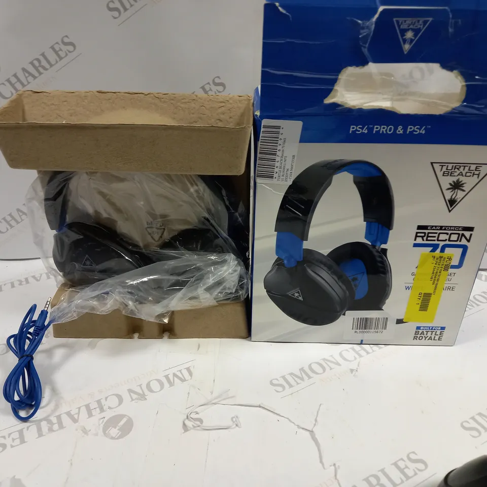 TURTLE BEACH RECON 70 WIRED GAMING HEADSET FOR PS4 PRO & PS4 FOR BATTLE ROYALE