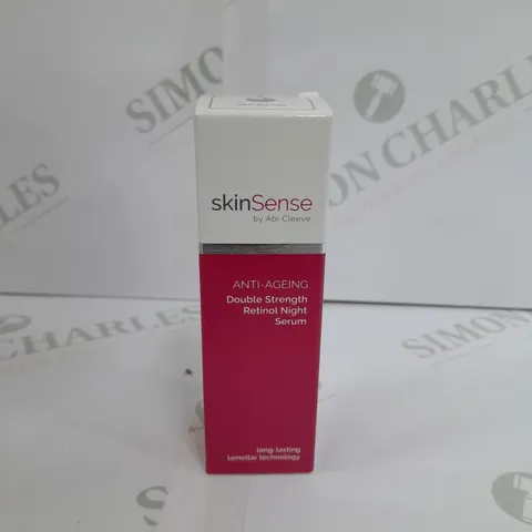 BOXED AND SEALED SKINSENSE DOUBLE STRENGTH RETINOL NIGHT SERUM 30ML