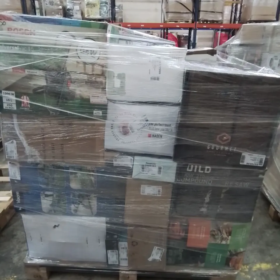 PALLET OF APPROXIMATELY 55 UNPROCESSED RAW RETURN HOUSEHOLD AND ELECTRICAL GOODS TO INCLUDE;