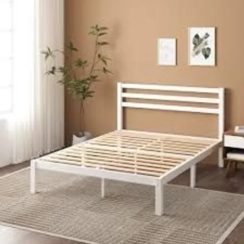 BOXED MIDAJAH BAMBOO BED FRAME WITH SLATTED HEADBOARD - SINGLE (1 BOX)
