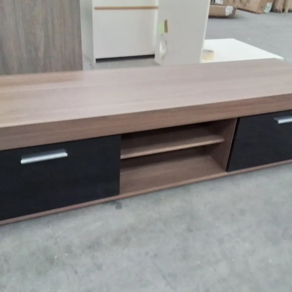 FANING TV STAND FOR TVS UP TO 55" WALNUT/BLACK