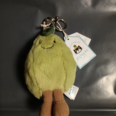 JELLYCAT AMUSEABLE PEAR PLUSH TOY – GREEN WITH BROWN FEET
