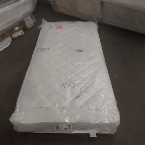 QUALITY BAGGED SINGLE 90cm AIRSPRUNG LUXURY QUILTED MEDIUM MATTRESS