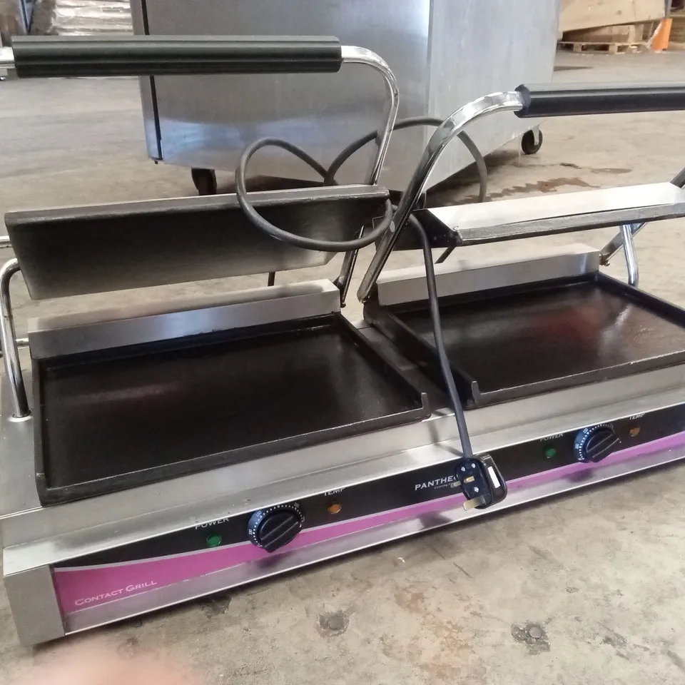 PANTHEON CGL2S LARGE DOUBLE SMOOTH CONTACT/PANINI GRILL 
