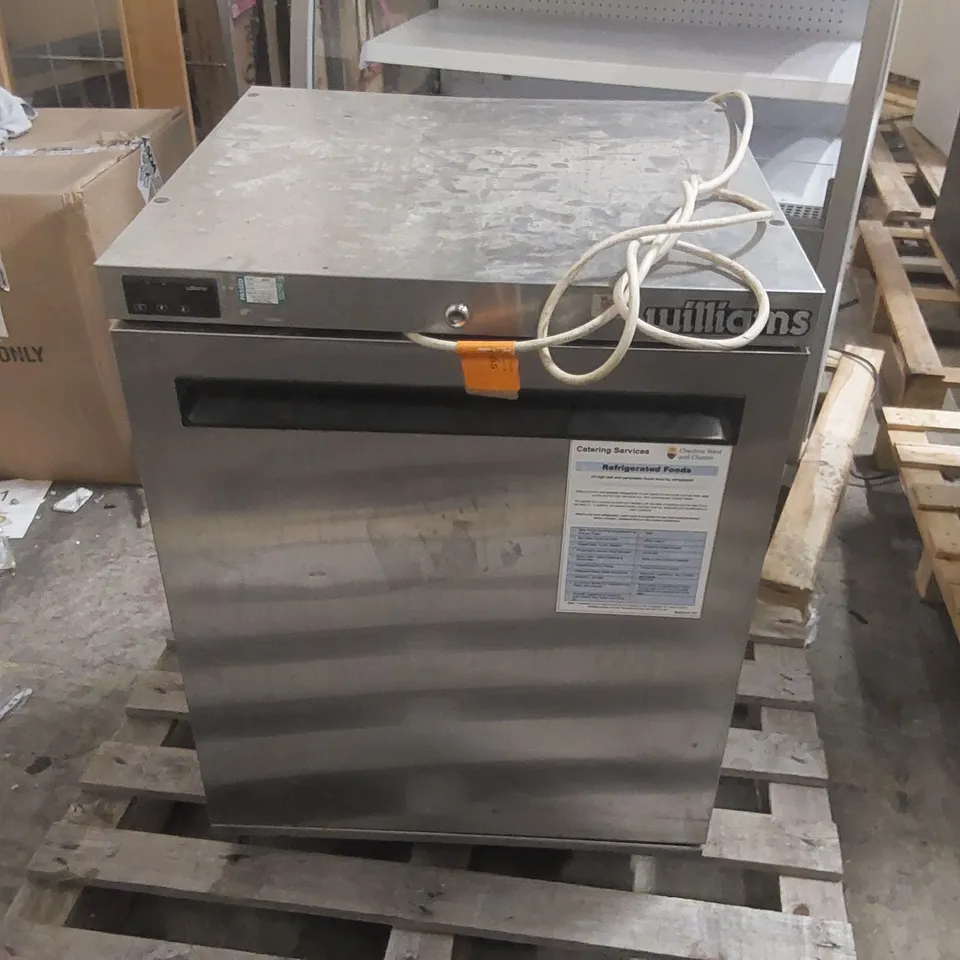 WILLIAMS HA135SS COMMERCIAL STAINLESS STEEL UNDERCOUNTER FRIDGE