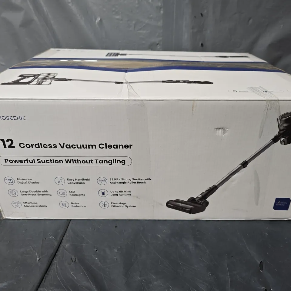 BOXED PROSCENIC P12 CORDLESS VACUUM CLEANER 