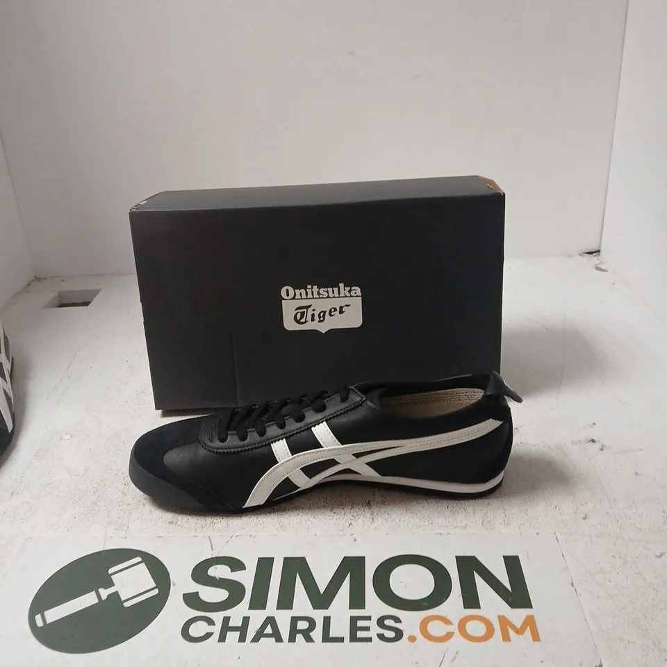 BOXED ONITSUKA TIGER MEXICO 66 SHOES – BLACK/WHITE, UK 10.5 (US 11.5) UNISEX