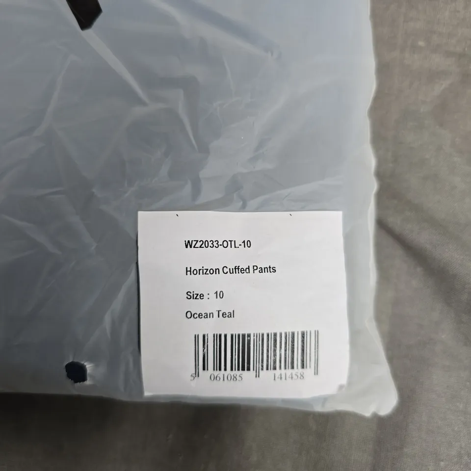 BAGGED BAM HORIZON CUFFED PANTS – WZ2033-OTL-10 – OCEAN TEAL