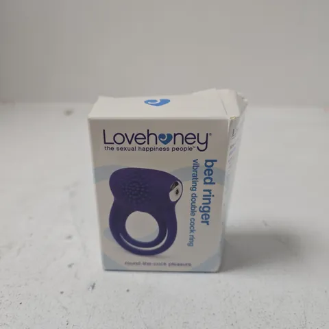 LOVEHONEY BED RINGER VIBRATING DOUBLE COCK RING