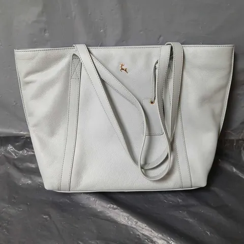 ASHWOOD SOFT LEATHER TOTE BAG - CORAL GREY 