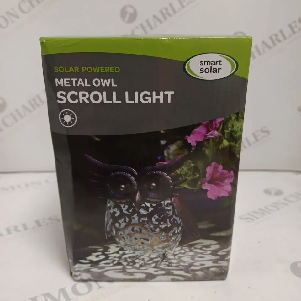 SMART SOLAR SOLAR SILHOUETTE OWL LIGHT