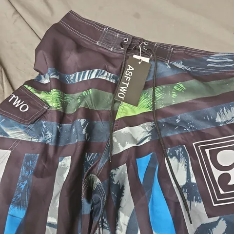 ASFTWO SHORTS ABSTRACT PRINT - 34