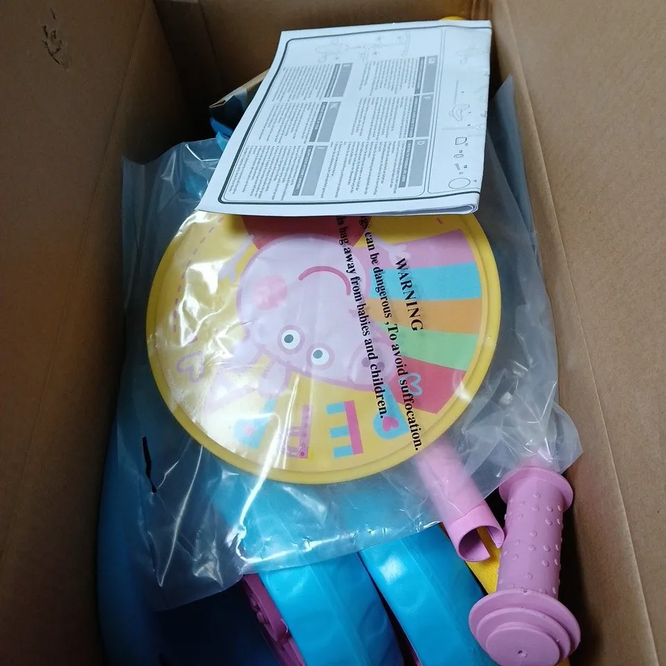 PEPPA PIG MY FIRST TRIKE – BOXED TODDLER RIDE-ON WITH REMOVABLE PARENT HANDLE