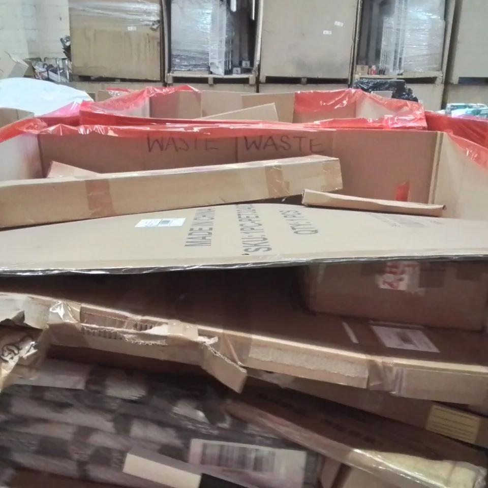 PALLET OF ASSORTED HOUSEHOLD GOODS AND PRODUCTS TO INCLUDE; BOXED HOUSEHOLD ITEMS ETC