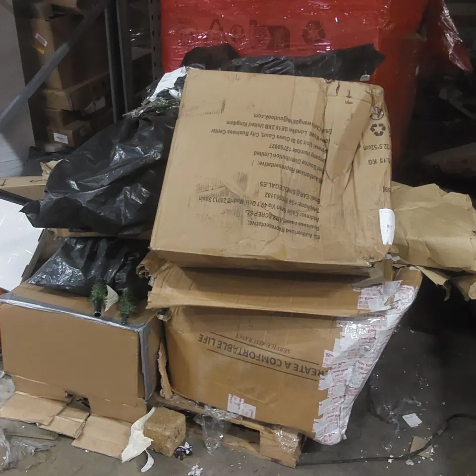 PALLET CONTAINING A LARGE QUANTITY OF ASSORTED FURNITURE PARTS ECT