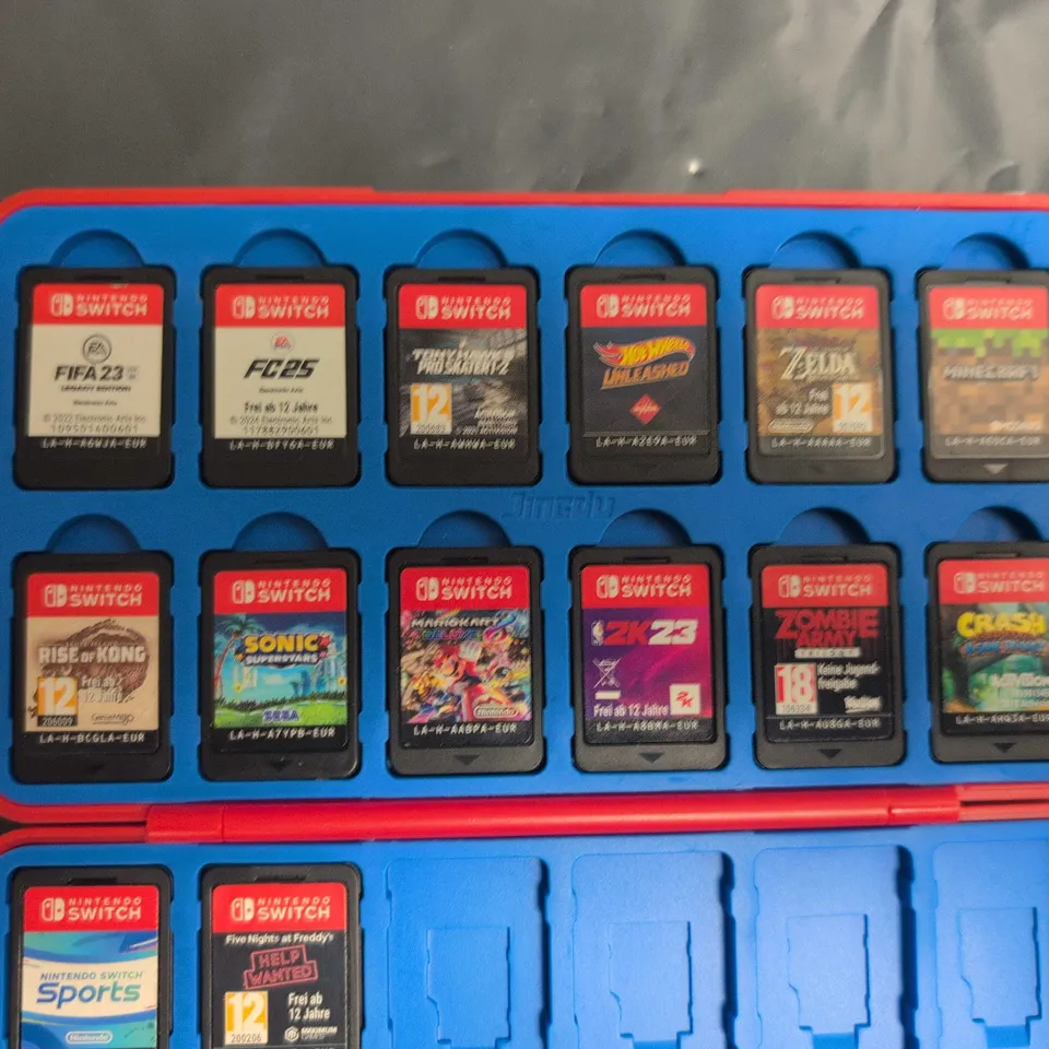 Nintendo Switch Game Cartridge Collection with Case