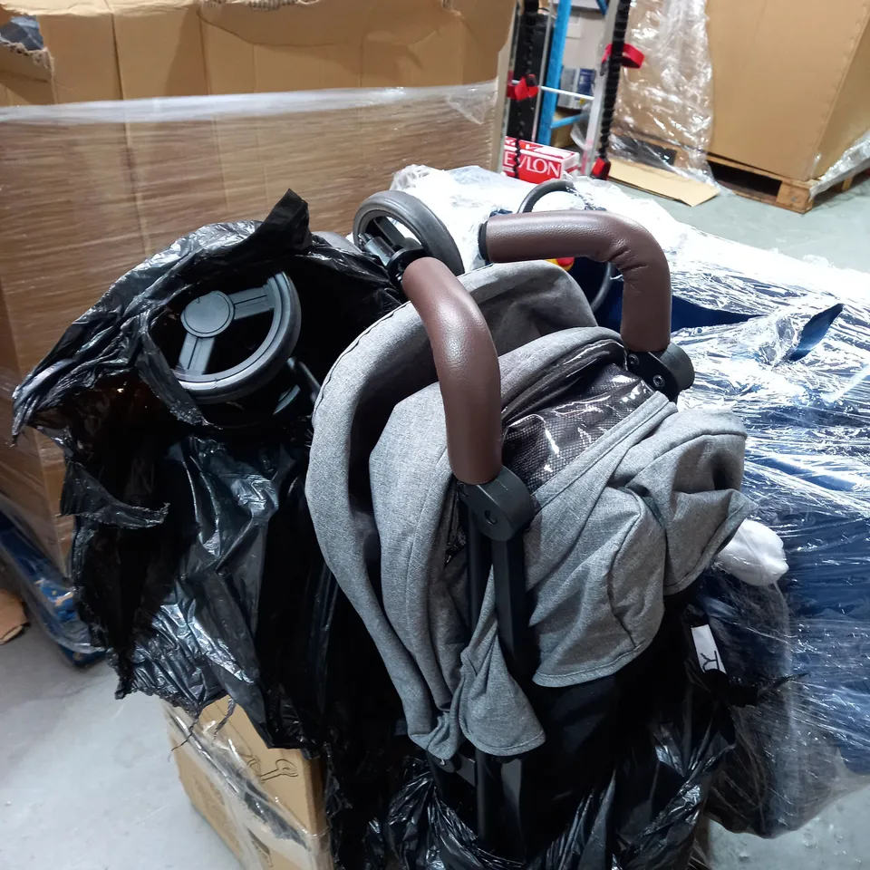 CHARCOAL MELANGE LIGHTWEIGHT STROLLER