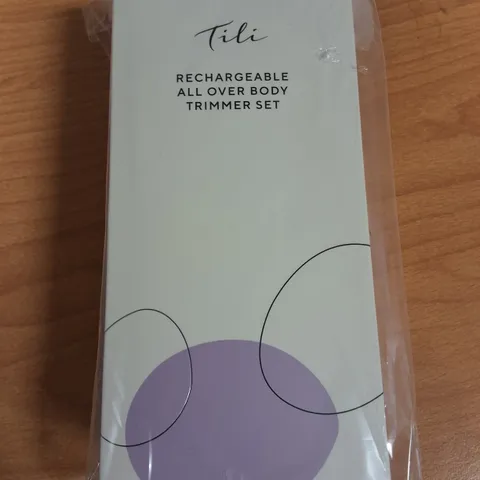 LOT OF 30 BRAND NEW TILI RECHARGABLE ALL OVER BODY TRIMMERS SETS