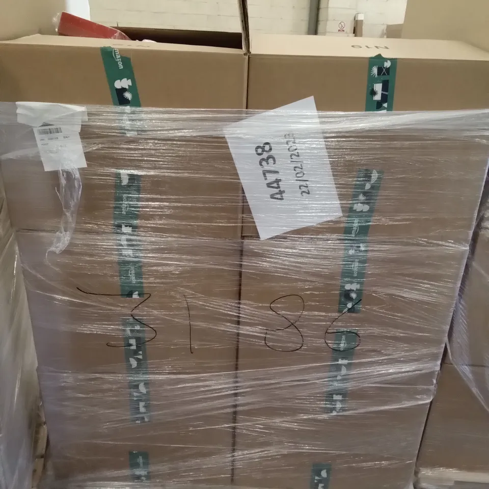 PALLET OF ASSORTED ITEMS INCLUDING HERB GARDEN KIT, WINE STOPPERS, 6 SHATTERPROOF BAUBLES, NOTEBOOK AC ADAPTER, HALLOWEEN NAPKINS, CURTAIN TIEBACKS