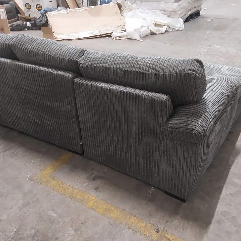 AMALFI STANDARD 3 SEATER LEFT HAND FABRIC CORNER CHAISE SOFA 