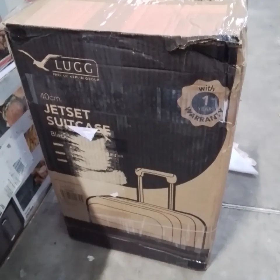BOXED LUGG 40CM JETSET SUITCASE BLACK