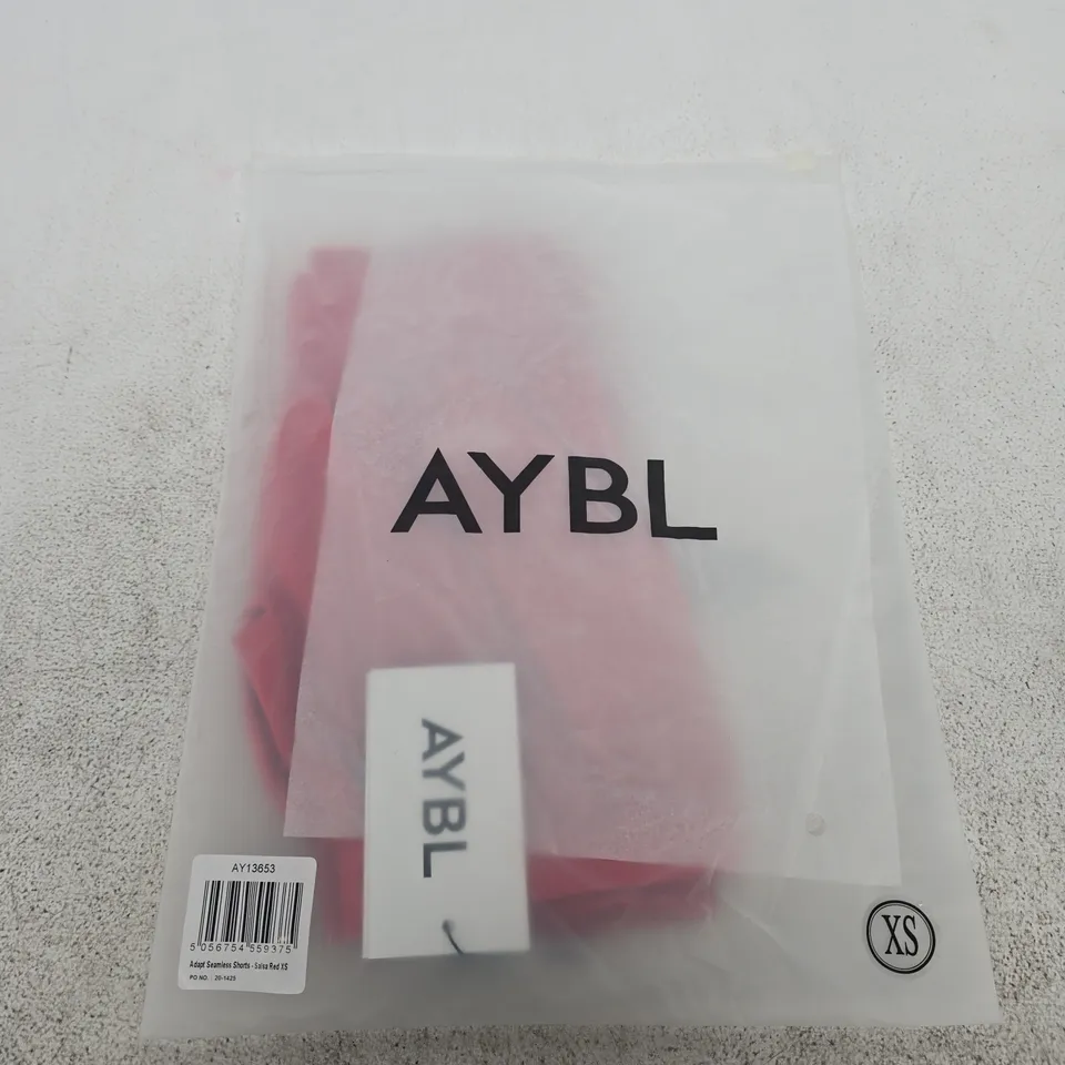 BAGGED AYBL ADAPT SEAMLESS SHORTS – SALSA RED - SIZE XS