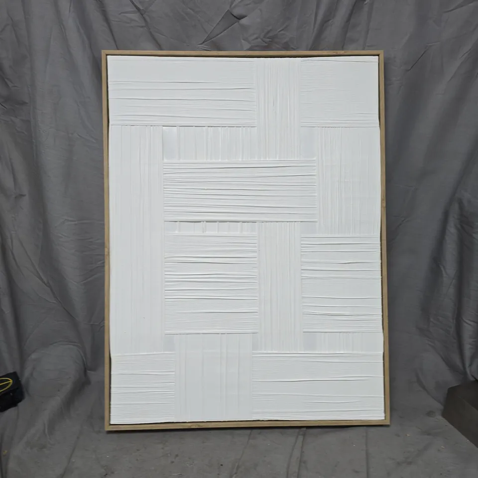 2X FABRIC CANVAS WALL ART