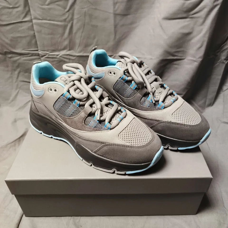 CLEENS AERO RUNNER TRAINERS IN SLATE - 9.5