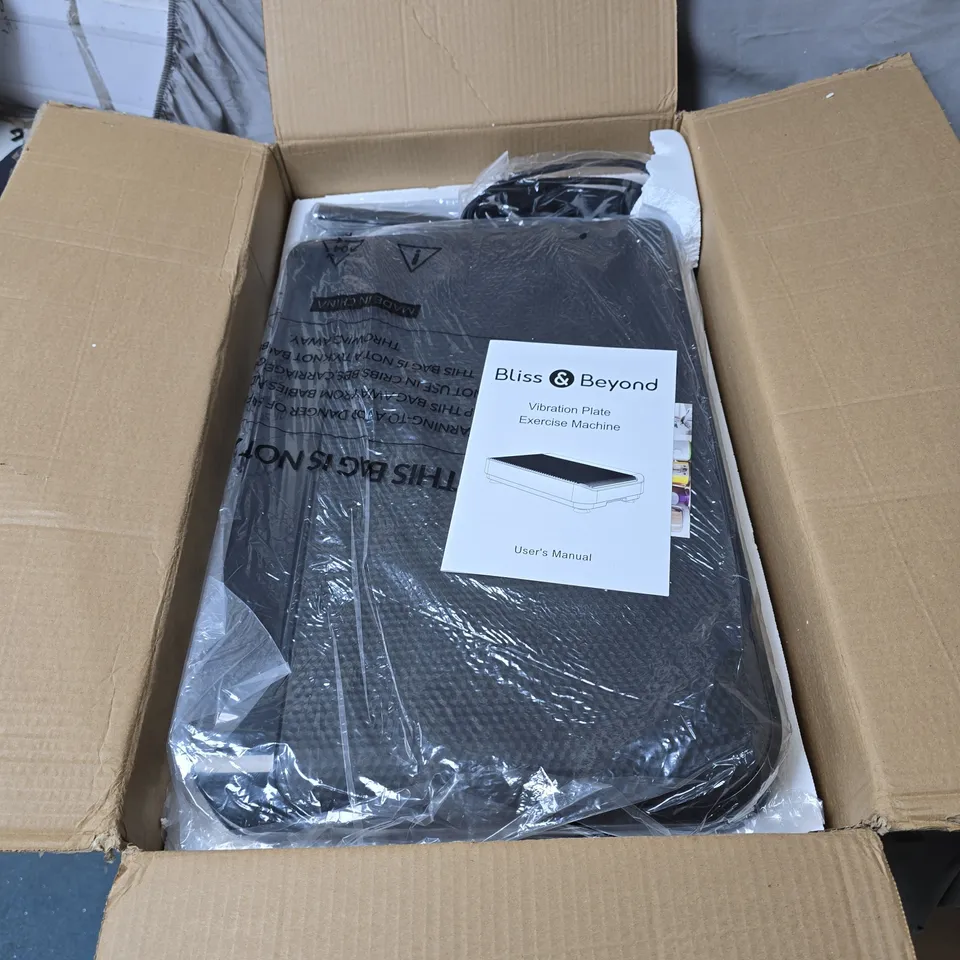 BLISS AND BEYOND VIBRATION PLATE EXERCISE MANUAL WITH MANUAL