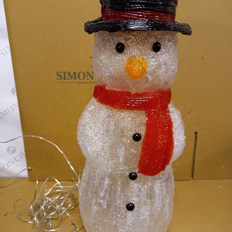 JOHN LEWIS 50CM INDOOR OUTDOOR SNOWMAN 