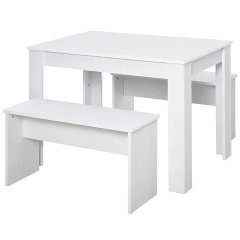 BOXED BALWANT DINING SET WITH 2 BENCHES (2 BOXES)