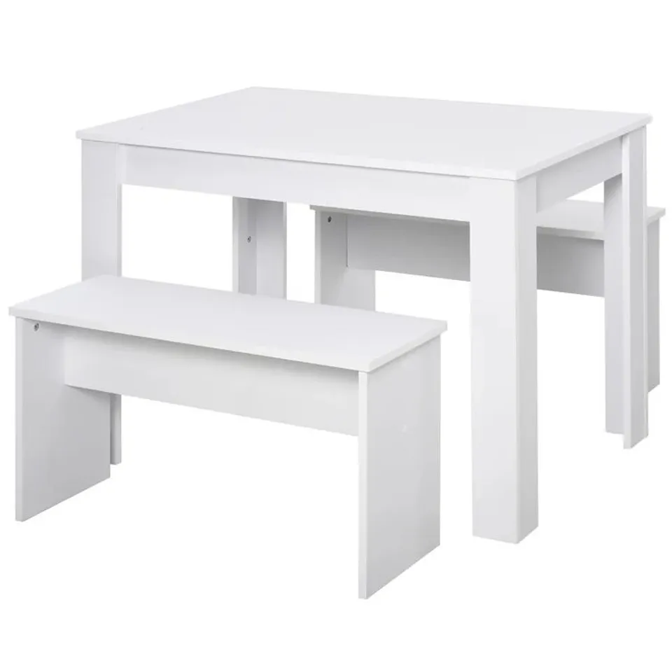 BOXED BALWANT DINING SET WITH 2 BENCHES (2 BOXES)
