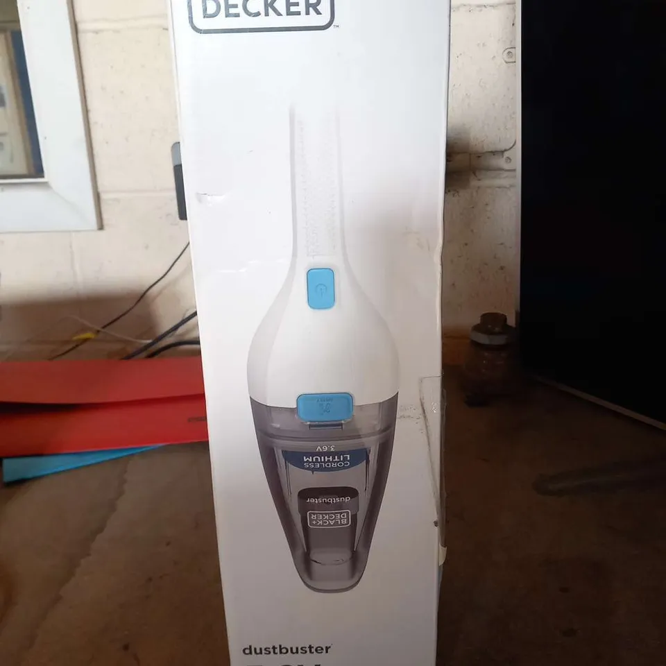 BLACK+DECKER 3.6V CORDLESS DUSTBUSTER HANDHELD VACUUM CLEANER NVC115JL-GB