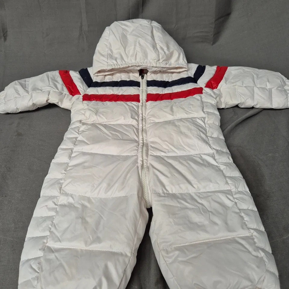 KIDS MONCLER ALL IN ONE ZIP PADDED SUIT SIZE 9-12 MONTHS