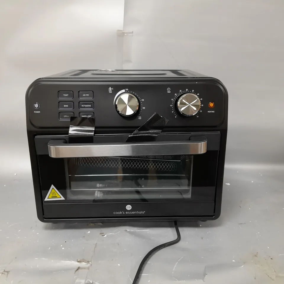 BOXED COOK'S ESSENTIAL 21-LITRE AIRFRYER OVEN IN BLACK