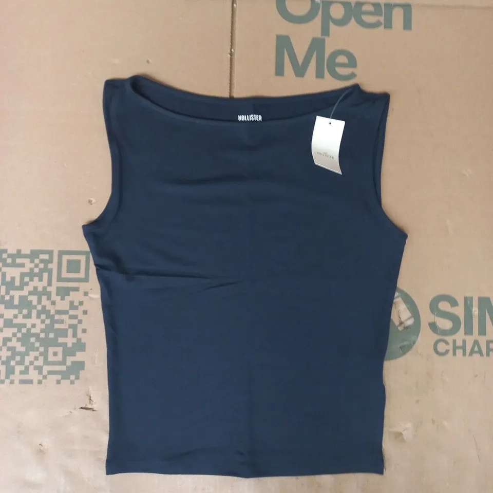 HOLLISTER NAVY BLUE WOMEN'S SLEEVELESS TANK TOP SIZE SMALL