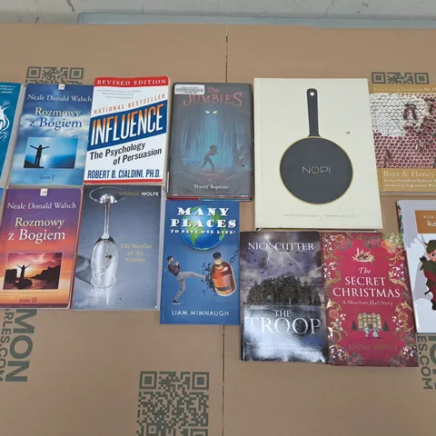 LARGE QUANTITY OF ASSORTED BOOKS TO INCLUDE FICTION & NON FICTION - COLLECTION ONLY