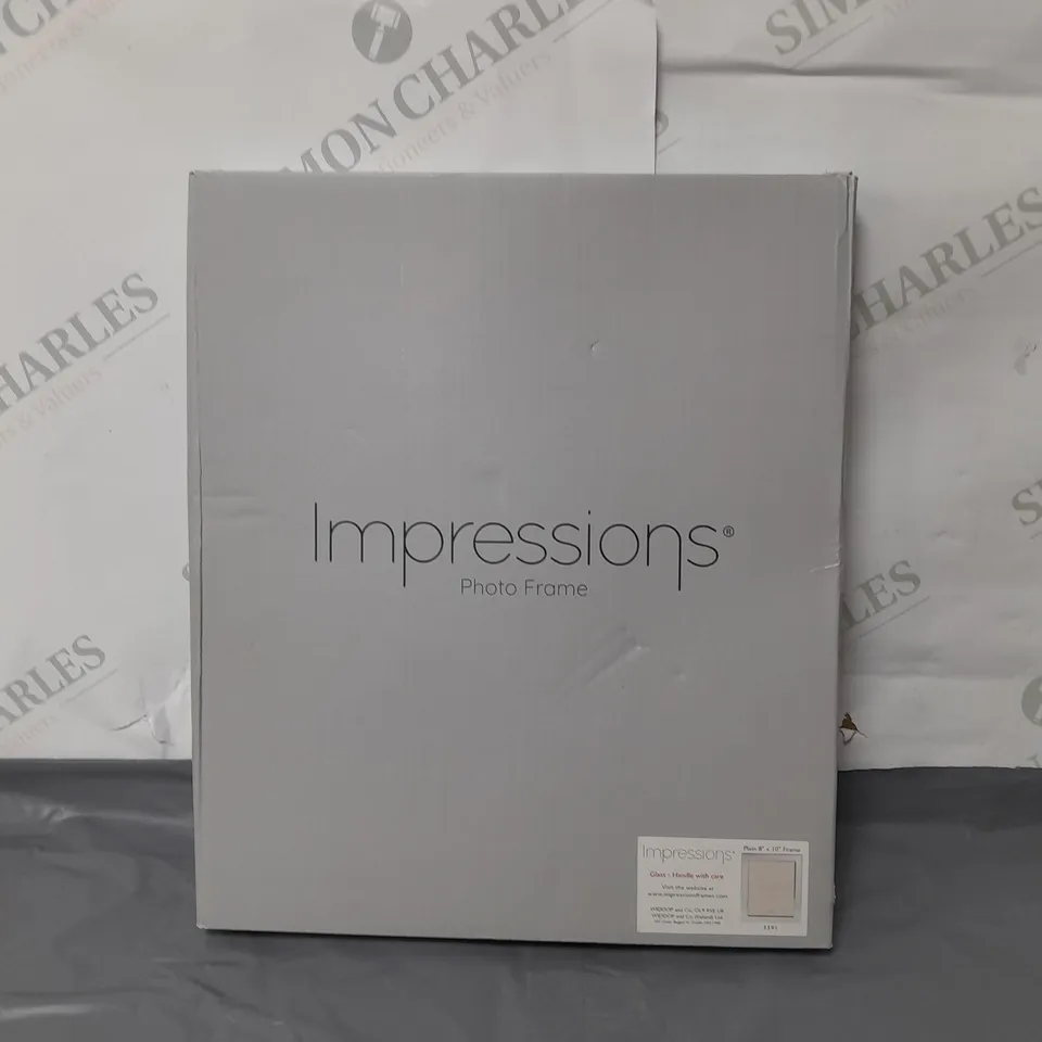 IMPRESSIONS SILVER PLATED PHOTO FRAME 8" X 10"