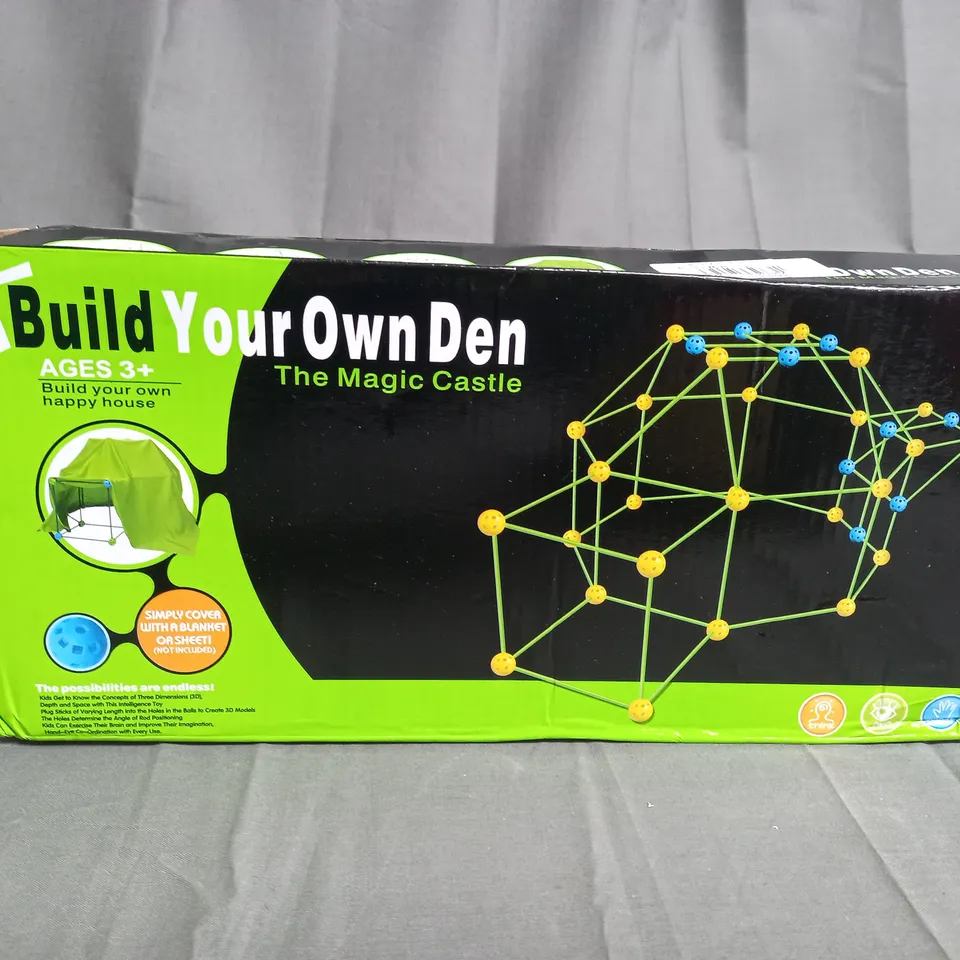 BUILD YOUR OWN DEN AGES 3+