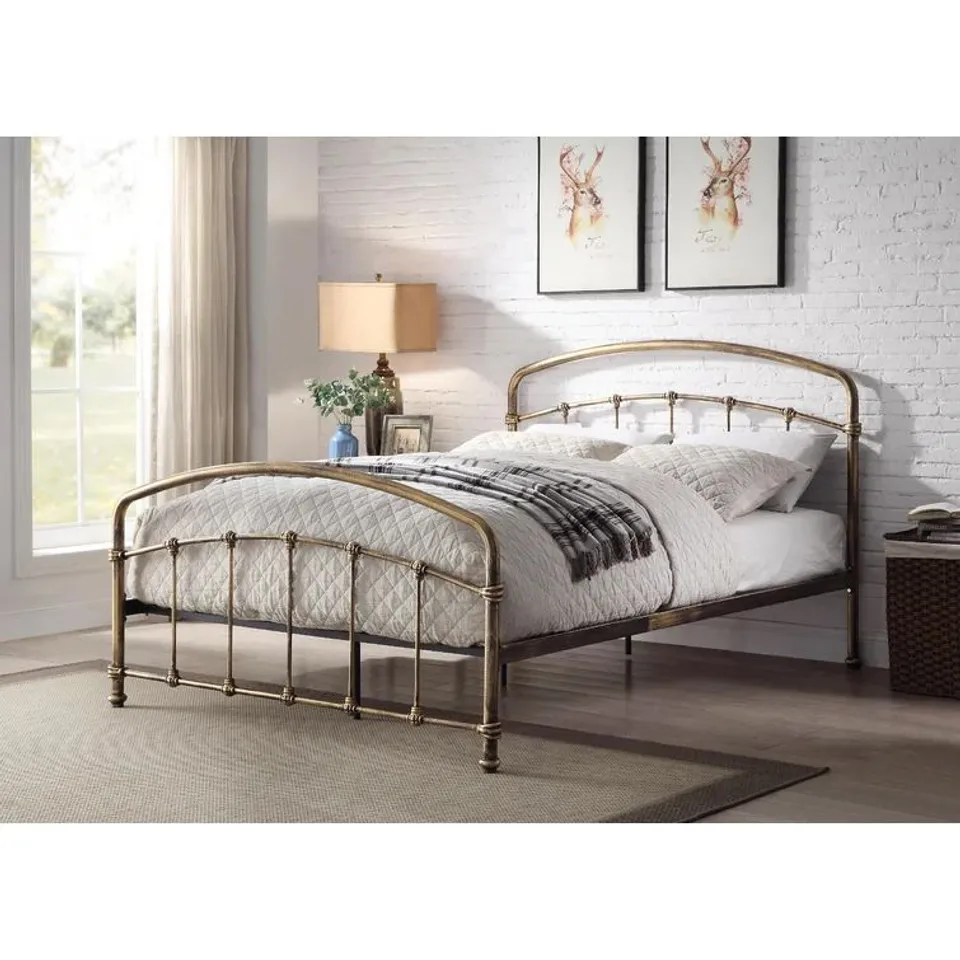 BOXED DESIGNER ALTO KINGSIZE METAL BED FRAME (2 boxes)