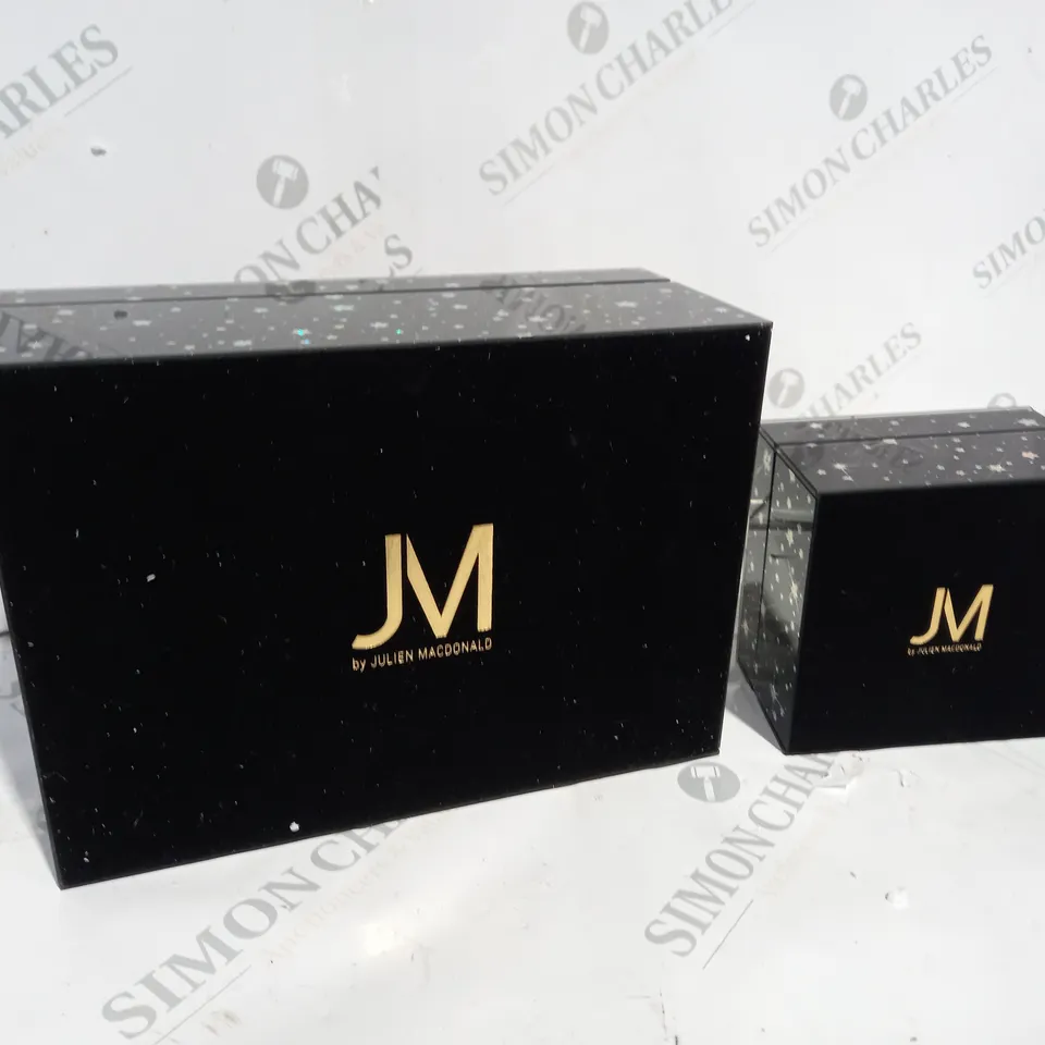 JM BY JULIEN MACDONALD SET OF LIMITED EDITION STARBURST TRINKET BOXES