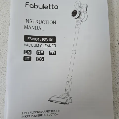 FABULETTA 2IN1 FLOOR/CARPET VACUUM CLEANER