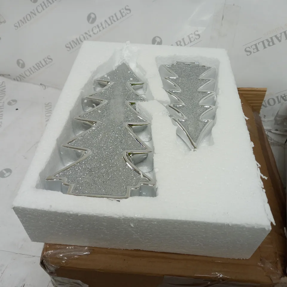 JULEN MACDONALD SET OF 2 GLITTER TREES