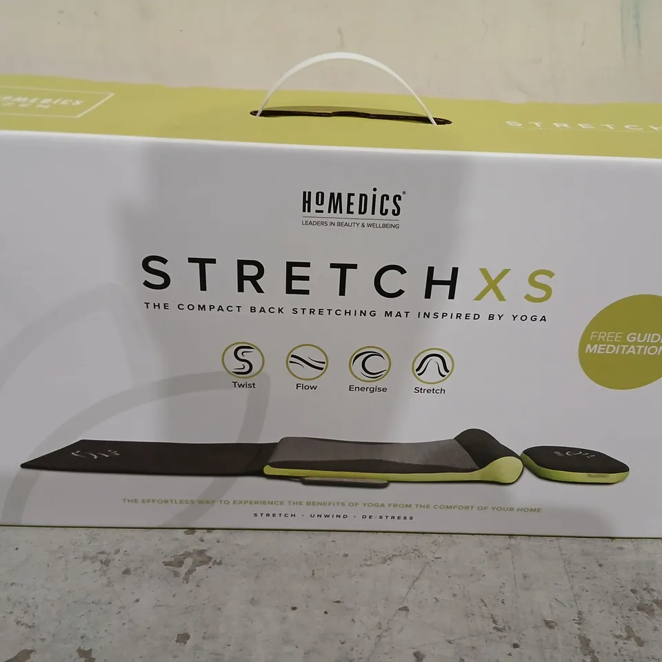 TWO BRAND NEW BOXED HOMEDICS STRETCH XS COMPACT BACK STRETCHING MATS  - TYM-500